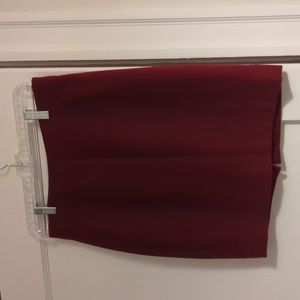 J.Crew Petite Burgundy Pencil Skirt